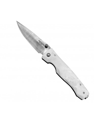 MCUSTA Elite Corian Damascus Nóż Składany 8,5 cm