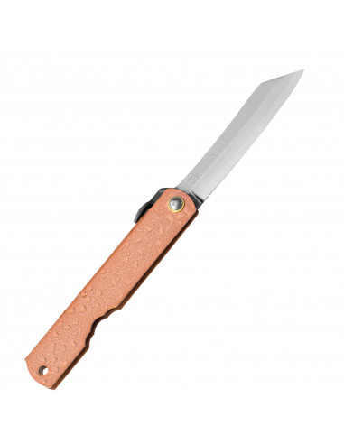 Nóż kieszonkowy Aogami Higonokami Mizushibuki 8,0 cm Pink