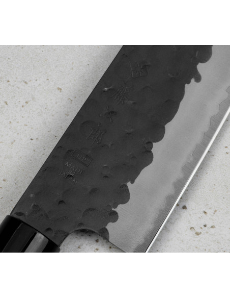 TOJIRO Hammered Japoński Nóż Santoku VG-10 17 cm F-1112