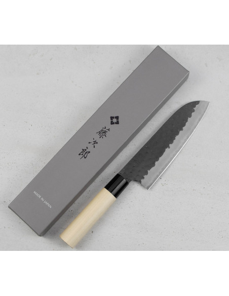 TOJIRO Hammered Japoński Nóż Santoku VG-10 17 cm F-1112