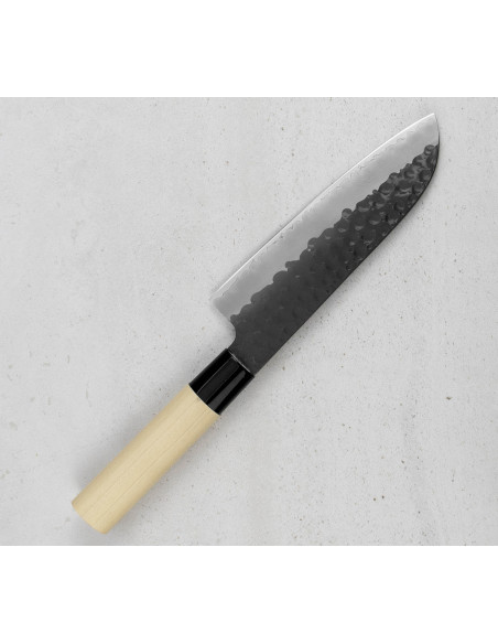 TOJIRO Hammered Japoński Nóż Santoku VG-10 17 cm F-1112