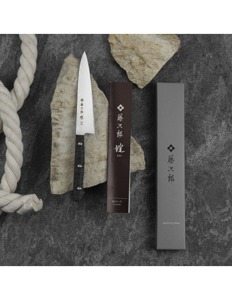 TOJIRO Gai Damascus Japoński Nóż uniwersalny VG-10 13,5 cm F-1353