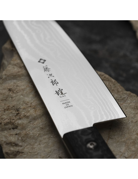 TOJIRO Gai Damascus Japoński Nóż Santoku VG-10 17 cm F-1351