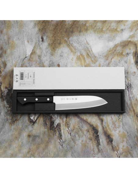 TOJIRO Basic Japoński Nóż Santoku VG-10 16,5 cm F-316