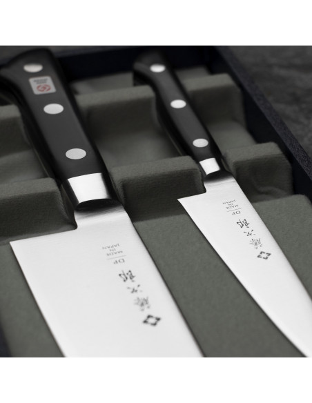 TOJIRO DP3 Zestaw Santoku 17 cm + Uniwersalny 12