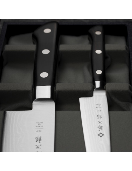 Tojiro DP37 Nóż Santoku 17 cm + Uniwersalny 12 cm