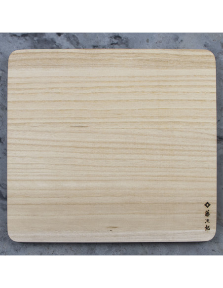 TOJIRO Deska do krojenia z drewna paulownia 35x33x2 cm F-349
