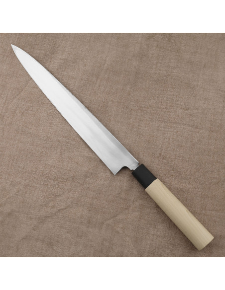 Tojiro Black Hammered Shirogami2 Nóż Yanagiba 27 cm