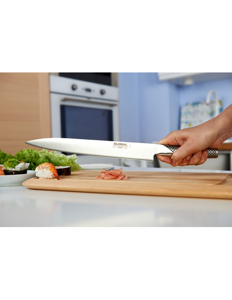 GLOBAL Japoński nóż do plastrowania Sashimi-Yo 25 cm G-47