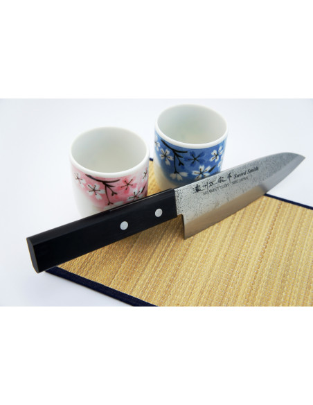 SATAKE Nashiji Black Pakka Nóż Deba 15,5 cm JAPAN