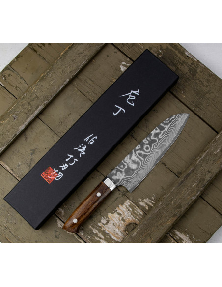 Takeshi Saji IW Nóż Santoku 18cm VG-10