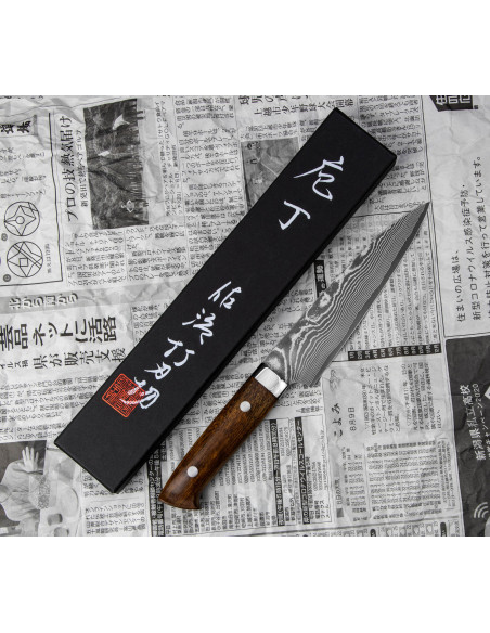 Takeshi Saji IW Ręcznie kuty nóż uniwersalny 15cm VG-10