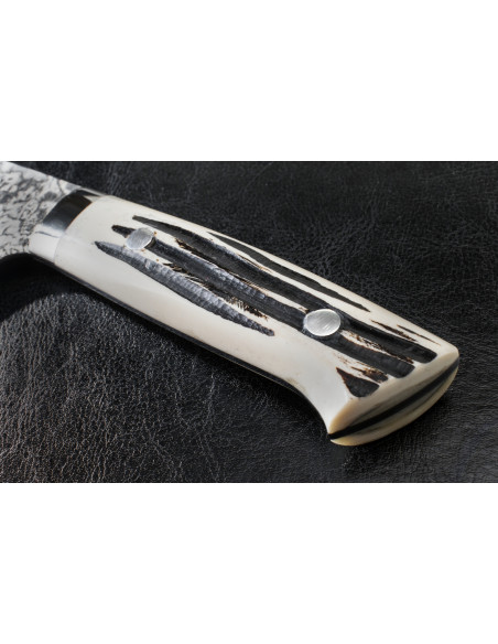 Takeshi Saji WBB Ręcznie kuty nóż Santoku 18cm R-2