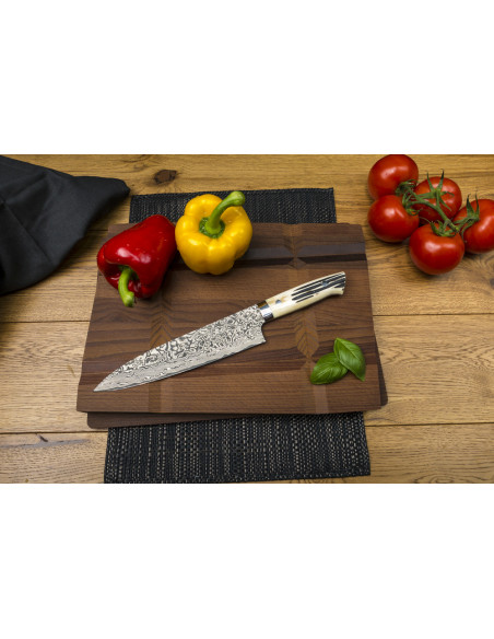 Takeshi Saji WBB Ręcznie kuty nóż Santoku 18cm R-2