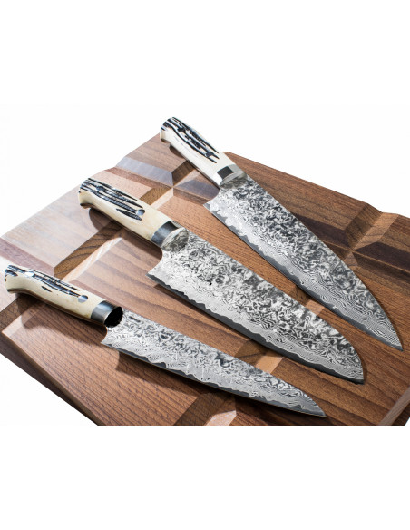Takeshi Saji WBB Ręcznie kuty nóż Santoku 18cm R-2