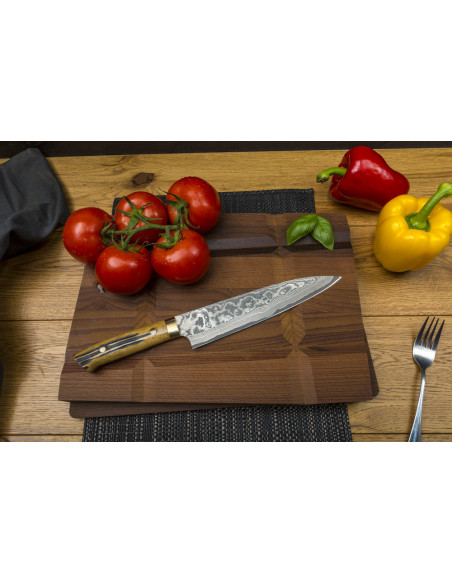 Takeshi Saji YBB Ręcznie kuty nóż Santoku 18cm VG-10