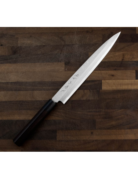 Hideo Kitaoka Nóż Shirogami Satin Yanagi 24 cm