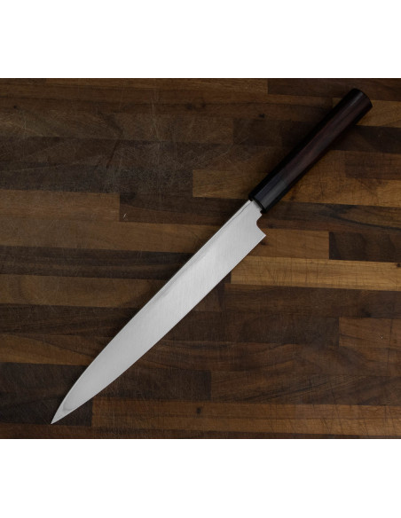 Hideo Kitaoka Nóż Shirogami Satin Yanagi 24 cm