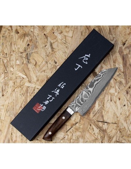 Takeshi Saji IW Ręcznie kuty nóż Bunka 17cm VG-10