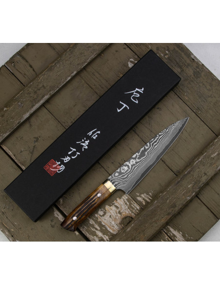 Takeshi Saji YBB Ręcznie kuty nóż Szefa 18cm VG-10