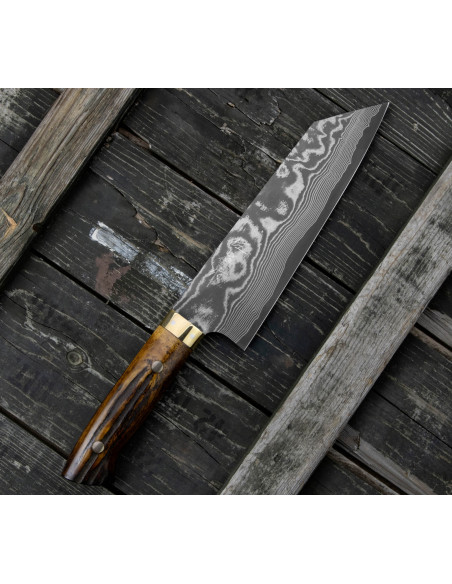 Takeshi Saji YBB Ręcznie kuty nóż Bunka 17cm VG-10