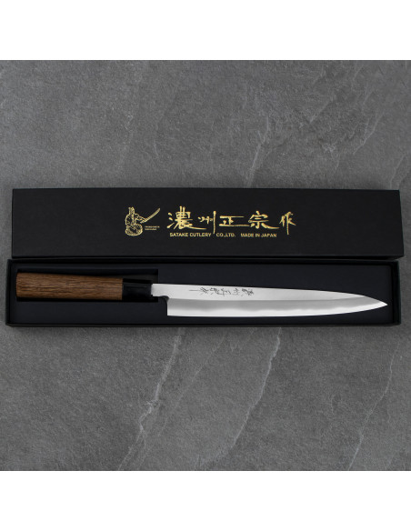 Satake Cutlery Mfg Aogami2 PRO Nóż Sashimi Yanagiba 24 cm