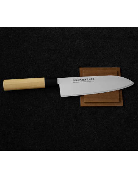 BUNMEI Japoński Nóż Santoku 18 cm 1906/180