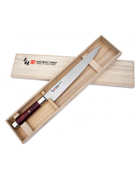 Mcusta Zanmai VG-10 Ultimate Aranami Nóż Sujihiki 24cm