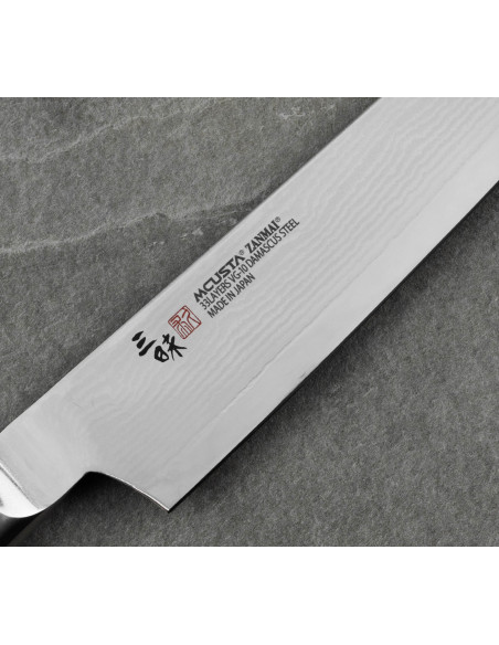 Mcusta Zanmai Classic Damascus VG-10 Pakka Nóż Sujihiki 24cm