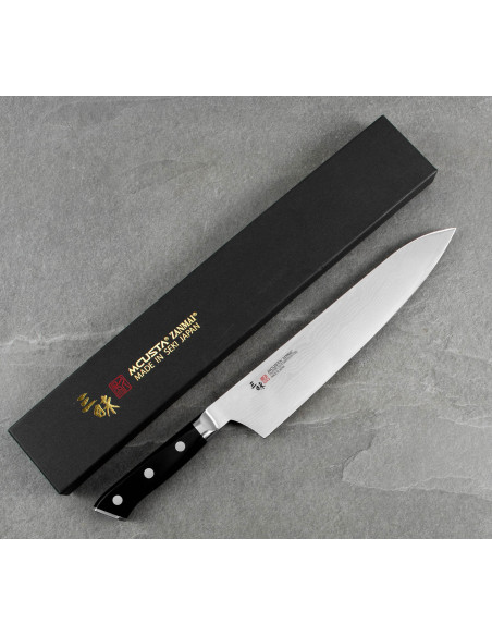 MCUSTA ZANMAI Classic Damascus Pakka Nóż Szefa 24