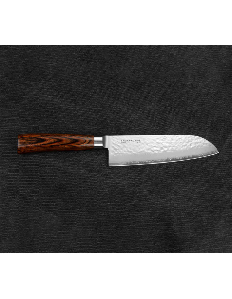 Tamahagane Tsubame Brown VG-5 Nóż Santoku 17,5cm