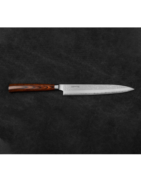 Tamahagane Tsubame Brown VG-5 Nóż Sashimi 21cm