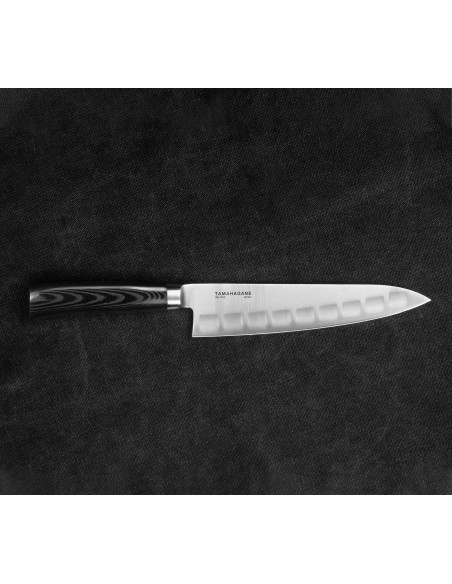 Tamahagane SAN Black VG-5 Nóż Szefa żłobiony 21cm