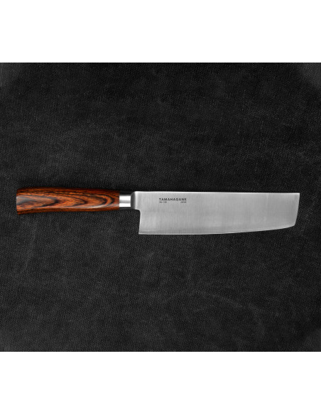 Tamahagane SAN Brown VG-5 Nóż Nakiri 18cm