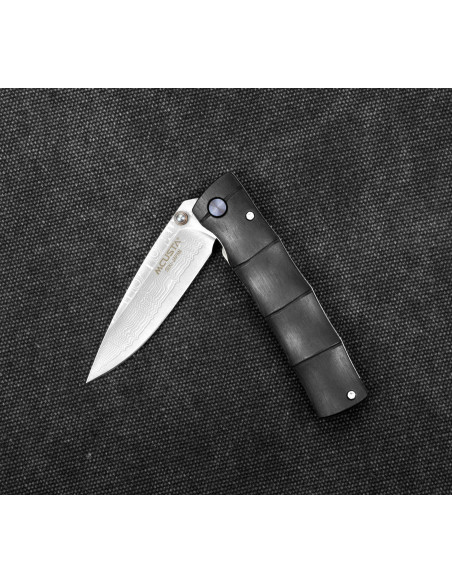 Mcusta Shinra Emotion Black Pakka Damascus VG-10 6,5 cm