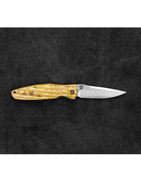 Mcusta Sengoku Yellow Pakka Damascus VG-10 8,6 cm