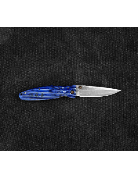 Mcusta Sengoku Blue Pakka Damascus VG-10 8,6 cm