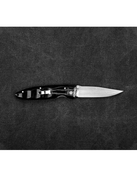 MCUSTA Classic Wave Black Pakka Damascus 8,5 cm