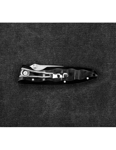 MCUSTA Classic Wave Black Pakka Damascus 8,5 cm