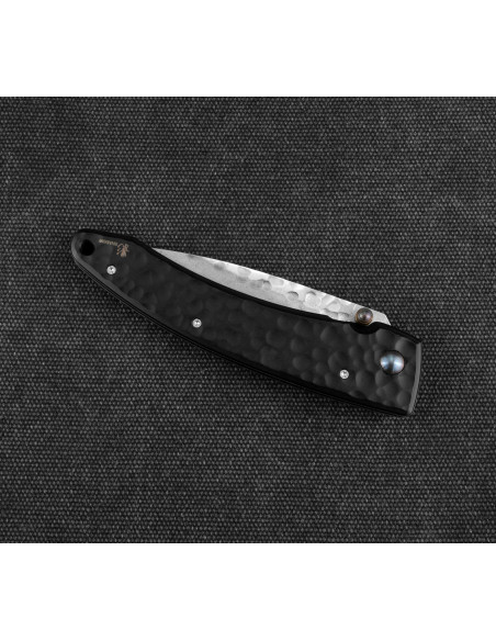 MCUSTA Forge Black Damascus Nóż Składany 8,5 cm