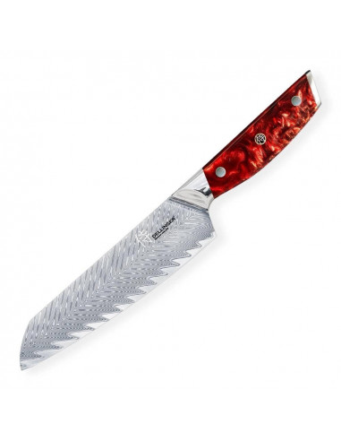 Nóż Dellinger RESIN FUTURE Santoku 170 mm K-H191 Red