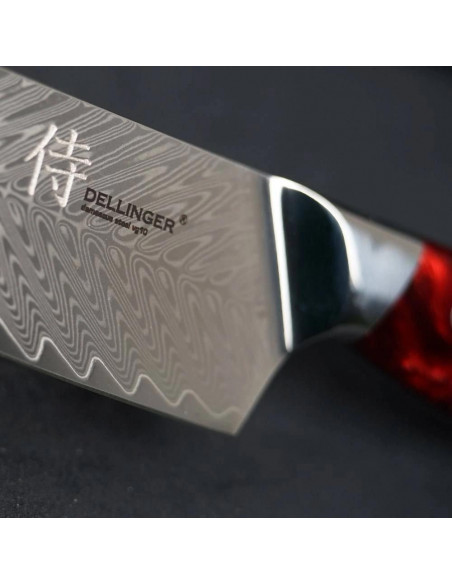 Nóż Dellinger RESIN FUTURE Santoku 170 mm K-H191 Red