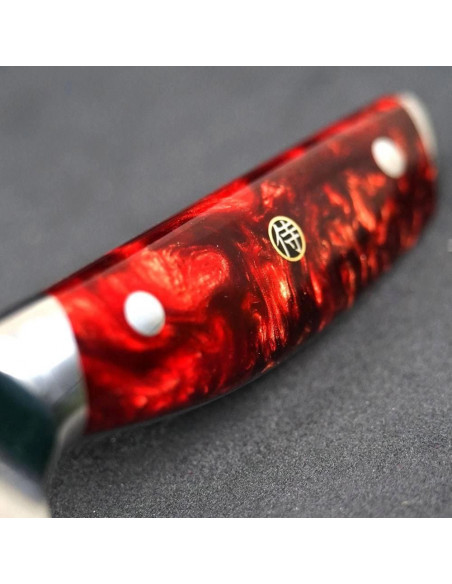Nóż Dellinger RESIN FUTURE Santoku 170 mm K-H191 Red
