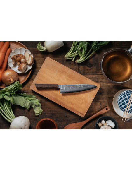 Nóż kuchenny Suncraft SENZO RETRO Small Santoku 143 mm GS-02