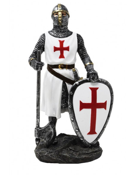Rycerz Templariusz Figurka 18,5 cm – Polyresin – MC-23134