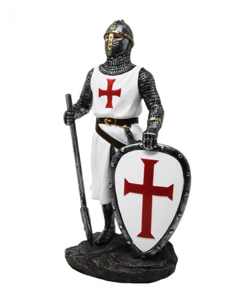 Rycerz Templariusz Figurka 18,5 cm – Polyresin – MC-23134