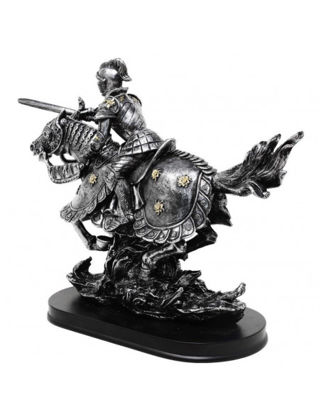 Figurka Rycerz na Koniu 31cm – polyresin ręcznie malowana – MC-23152