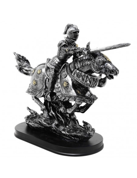 Figurka Rycerz na Koniu 31cm – polyresin ręcznie malowana – MC-23152