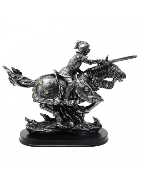 Figurka Rycerz na Koniu 31cm – polyresin ręcznie malowana – MC-23152