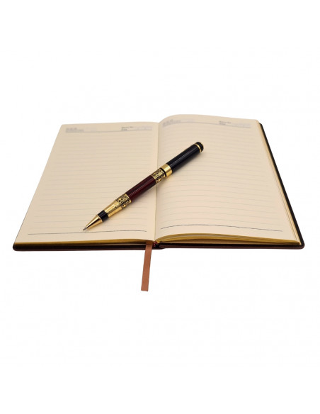Ekskluzywny Zestaw Prezentowy Premium Notes Notatnik A5 Drewniany + Długopis – EE2